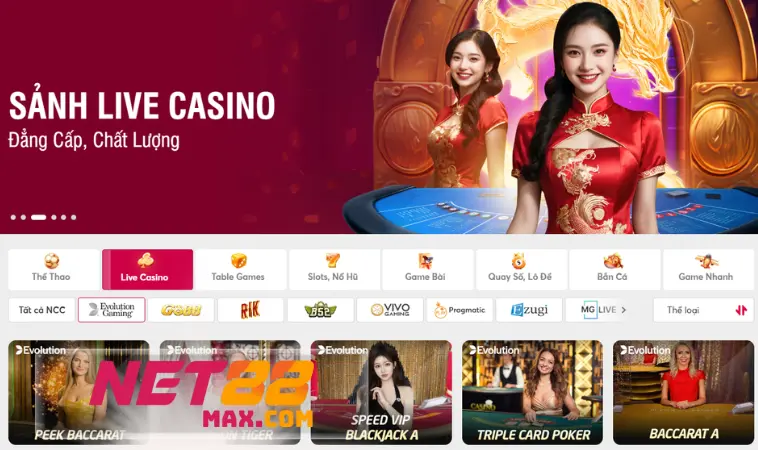 Casino Net88 và những lợi thế hiếm có khó tìm