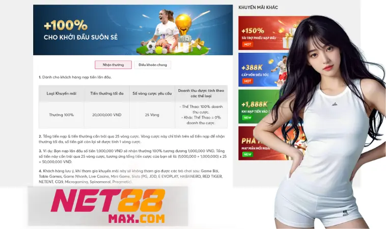 Nhà cái Net tặng thưởng phiếu nạp đầu sau bao nhiêu vòng cược? Nhà cái Net tặng thưởng phiếu nạp đầu sau bao nhiêu vòng cược?